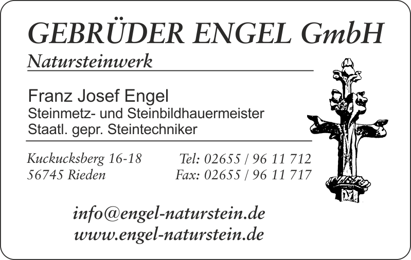 Visitenkarte Gebrüder Engel GmbH - Franz Josef Engel
