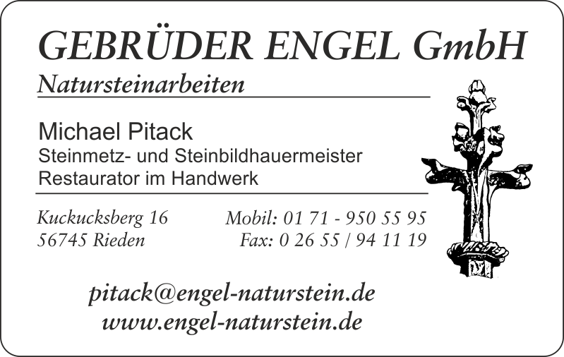 Visitenkarte Gebrüder Engel GmbH - Michael Pitack
